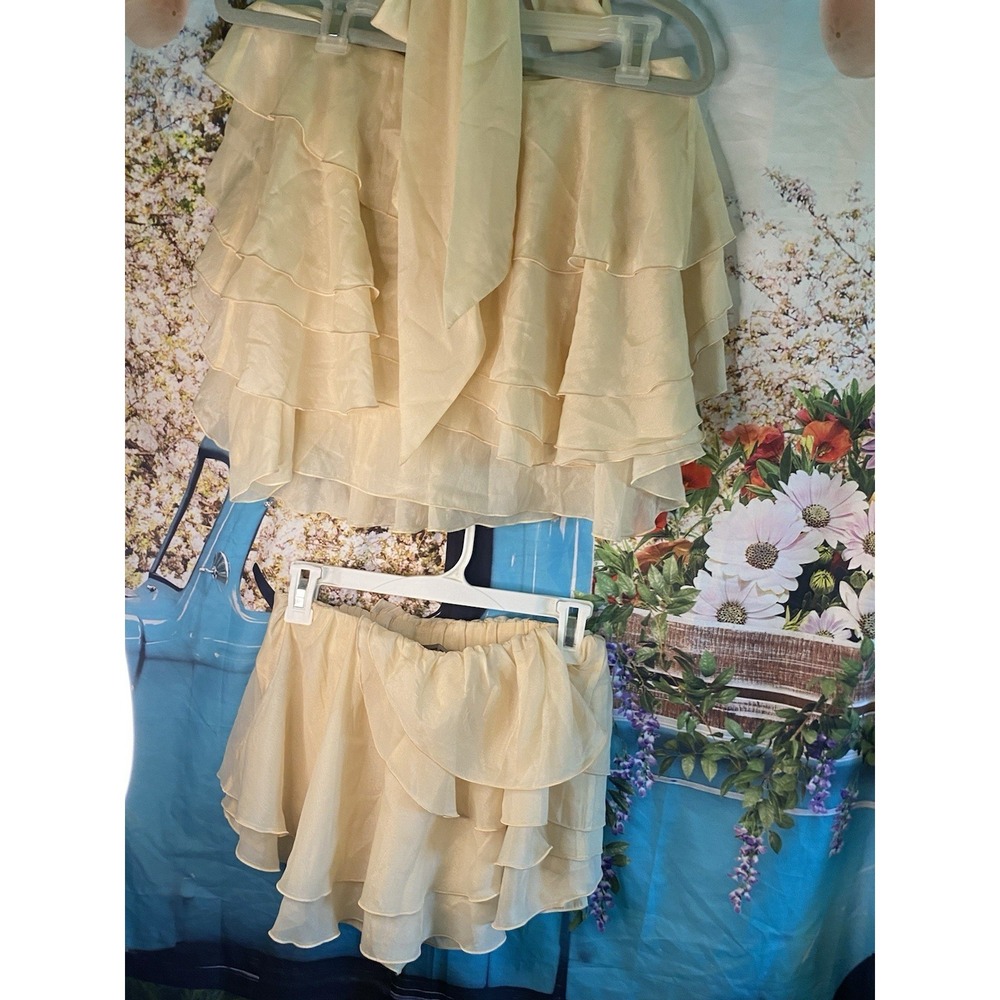 DATT Skort And Sleeveless top, Set Pink tulle mesh RRP $210 Archival - Picture 4 of 8